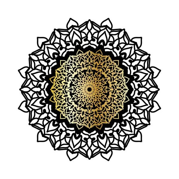Design Mandala Indiano Ornamentale Lusso — Vettoriale Stock