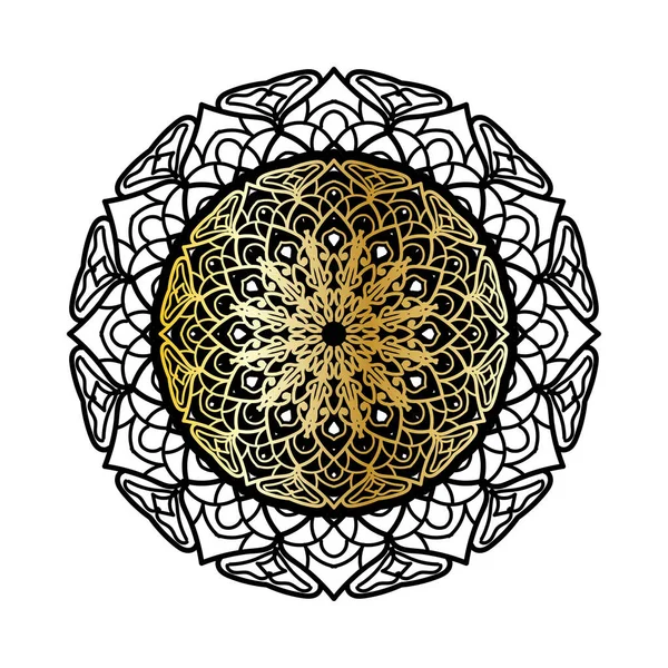 Luksusowe Ozdobne Indyjskie Mandala Design — Wektor stockowy