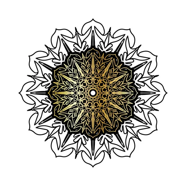 Luxe Ornemental Indien Mandala Design — Image vectorielle