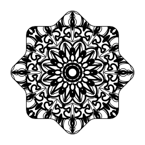 Hermoso Mandala Las Estrellas — Archivo Imágenes Vectoriales
