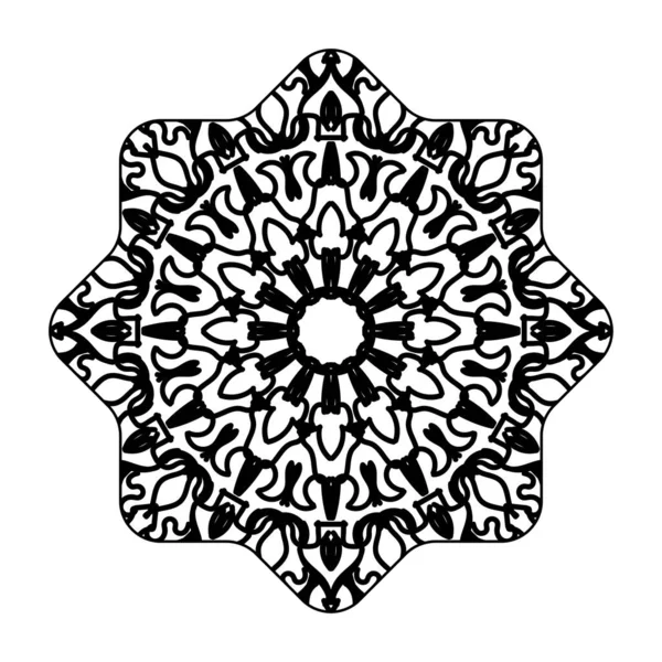 Beautiful Mandala Stars — Stock Vector