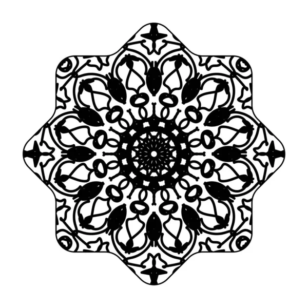Beau Mandala Dans Les Étoiles — Image vectorielle