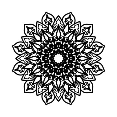 Dekoratif konsept soyut mandala çizimi.