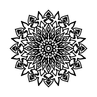 Dekoratif konsept soyut mandala çizimi.