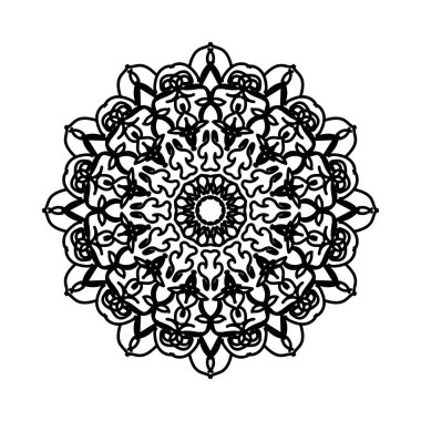 Dekoratif konsept soyut mandala çizimi.