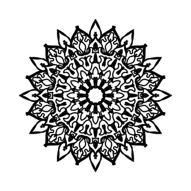 Dekoratif konsept soyut mandala çizimi.