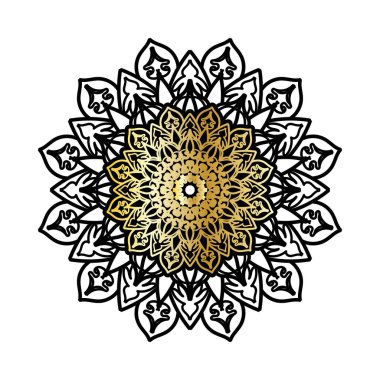 Dekoratif konsept soyut mandala çizimi.