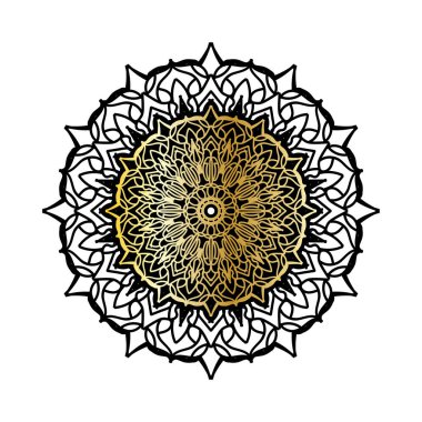 Dekoratif konsept soyut mandala çizimi.