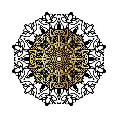 Dekoratif konsept soyut mandala çizimi.