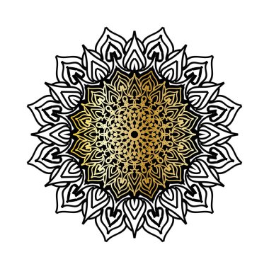 Dekoratif konsept soyut mandala çizimi.