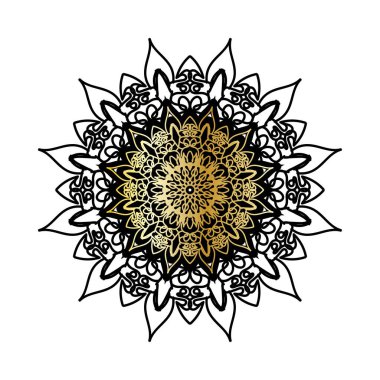 Dekoratif konsept soyut mandala çizimi.