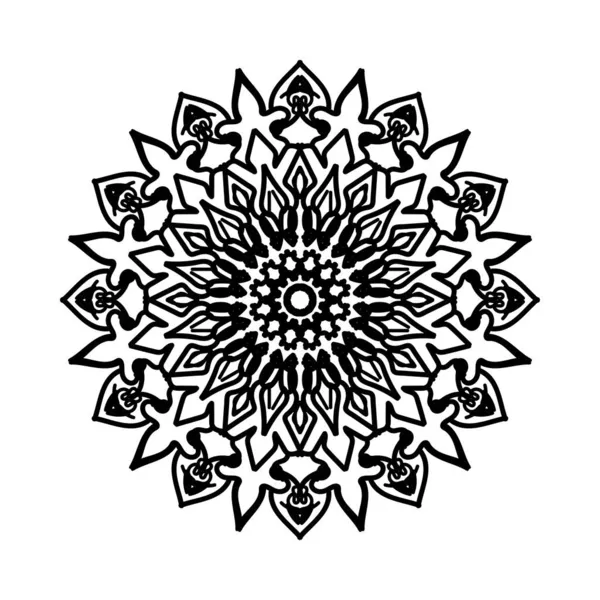 Dekoratif konsept soyut mandala çizimi.
