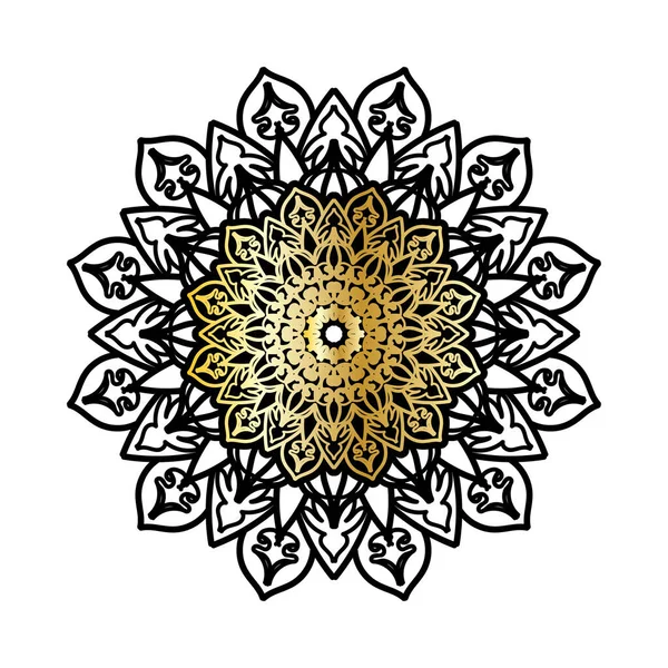 Dekoratif Konsept Soyut Mandala Çizimi — Stok Vektör
