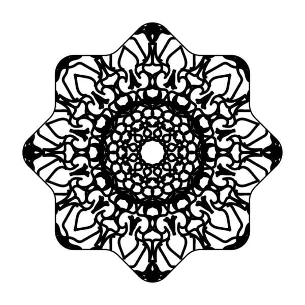 Hermoso Mandala Las Estrellas — Archivo Imágenes Vectoriales