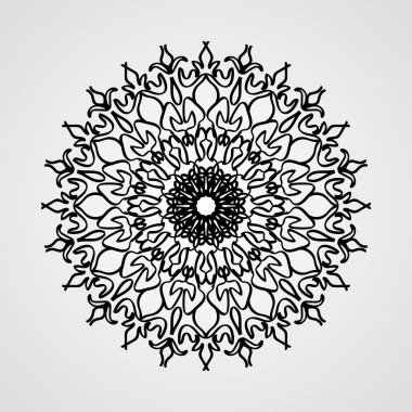 Vektör yuvarlak soyut daire. Mandala stili.