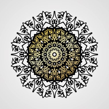 Lüks Hindistan Süslü Mandala Tasarımı