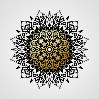 Lüks Hindistan Süslü Mandala Tasarımı