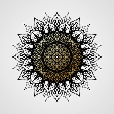 Lüks Hindistan Süslü Mandala Tasarımı