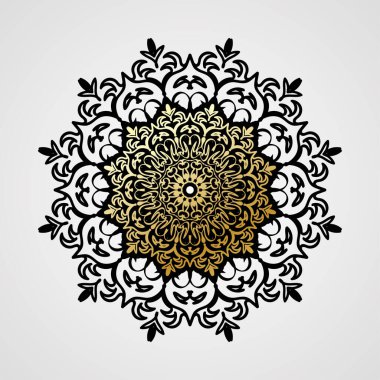 Lüks Hindistan Süslü Mandala Tasarımı