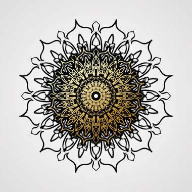 Lüks Hindistan Süslü Mandala Tasarımı