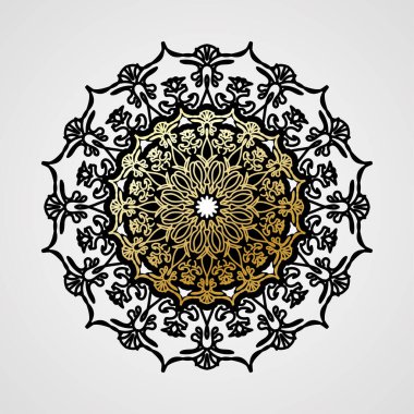 Lüks Hindistan Süslü Mandala Tasarımı