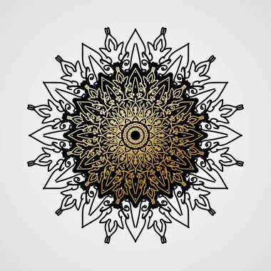 Lüks Hindistan Süslü Mandala Tasarımı