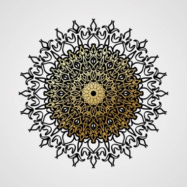 Lüks Hindistan Süslü Mandala Tasarımı