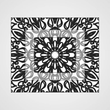 Vektör yuvarlak soyut daire. Mandala stili.