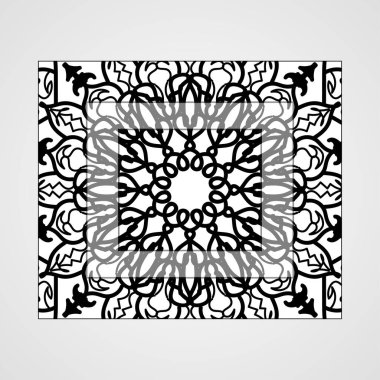 Vektör yuvarlak soyut daire. Mandala stili.