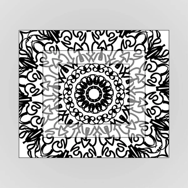 Vector Ronde Abstracte Cirkel Mandala Stijl — Stockvector