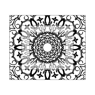 Vektör yuvarlak soyut daire. Mandala stili.