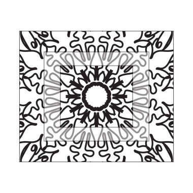 Vektör yuvarlak soyut daire. Mandala stili.