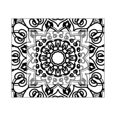 Vektör yuvarlak soyut daire. Mandala stili.