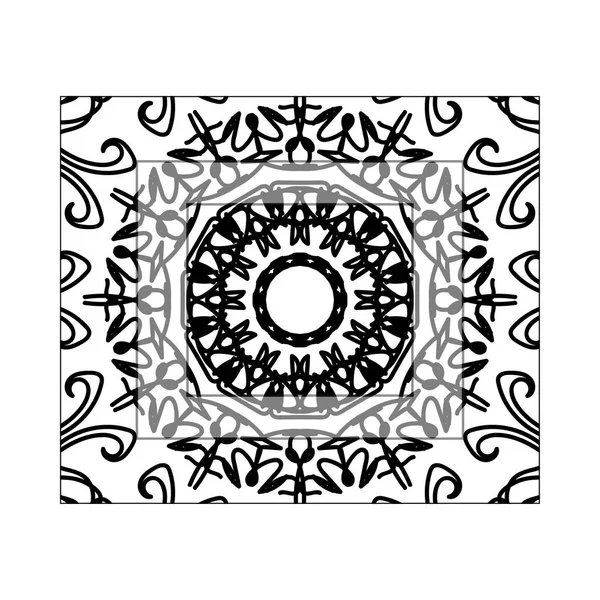 Vecteur Rond Cercle Abstrait Style Mandala — Image vectorielle