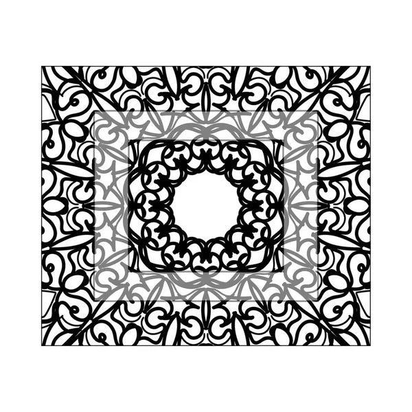 Vector Abstract Circle Mandala Style — Stock Vector