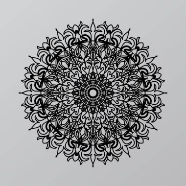 Boyama kitabı için Mandalas. Süslü, yuvarlak süsler. Alışılmadık bir çiçek şekli. Doğulu vektör, stres önleyici terapi kalıpları. Tasarım elementleri. Yoga logoları Vektörü.