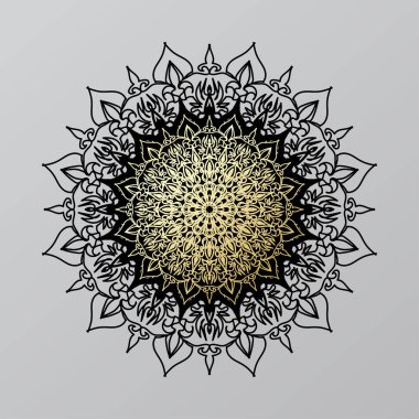 Dekoratif konsept soyut mandala çizimi
