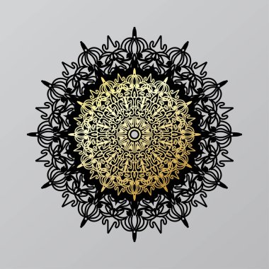 Dekoratif konsept soyut mandala çizimi