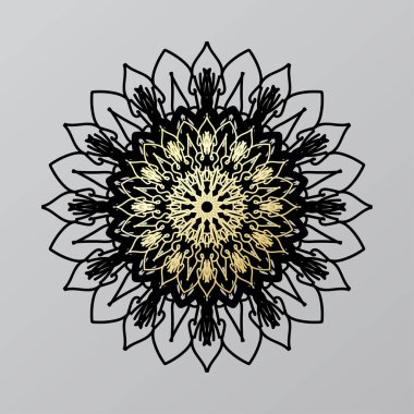 Dekoratif konsept soyut mandala çizimi