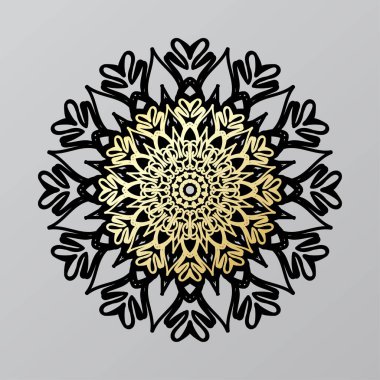 Dekoratif konsept soyut mandala çizimi