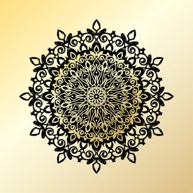 Dekoratif konsept soyut mandala çizimi