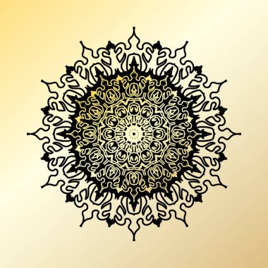 Dekoratif konsept soyut mandala çizimi