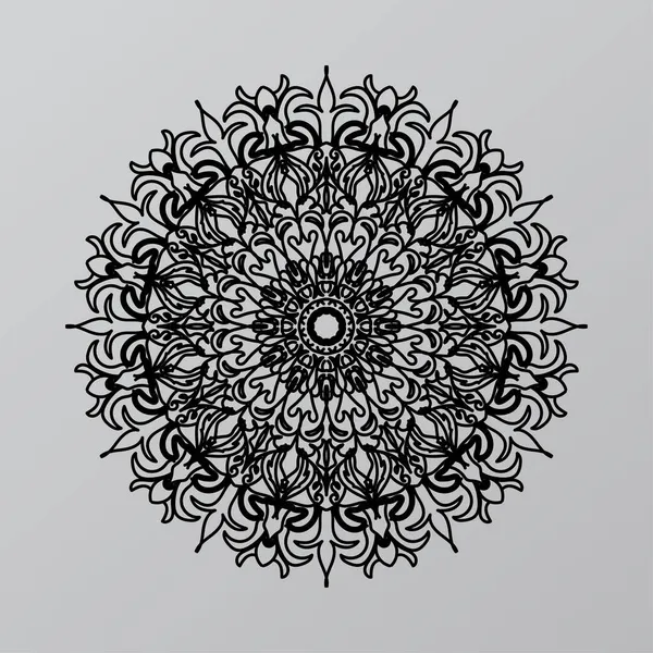 Mandalas Para Colorir Livro Ornamentos Redondos Decorativos Forma Flor Incomum —  Vetores de Stock