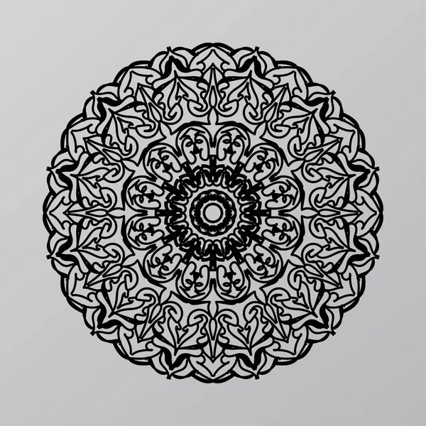 Mandalas Para Colorear Libro Adornos Decorativos Redondos Forma Flor Inusual — Archivo Imágenes Vectoriales