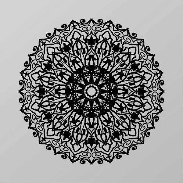 Mandalas Para Colorir Livro Ornamentos Redondos Decorativos Forma Flor Incomum — Vetor de Stock