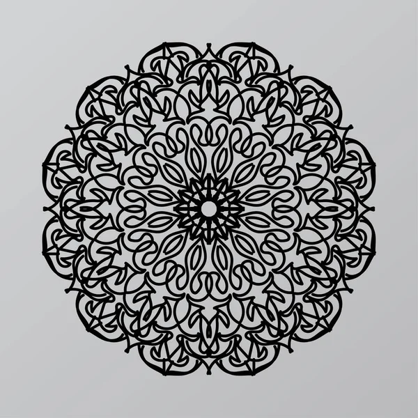 Mandalas Para Colorir Livro Ornamentos Redondos Decorativos Forma Flor Incomum — Vetor de Stock