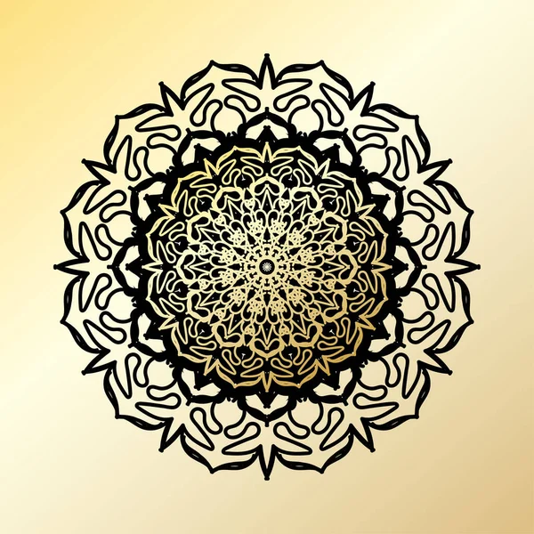 Concepto Decorativo Abstracto Mandala Ilustración — Archivo Imágenes Vectoriales