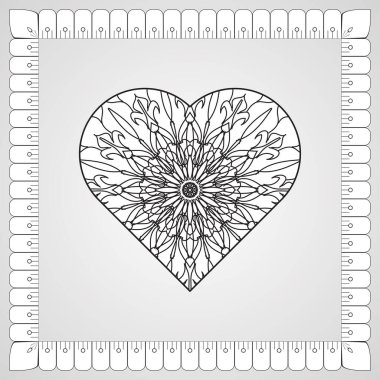 Kına mandala dövmesi dekorasyonu için çiçekli dairesel desen.