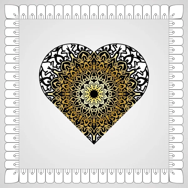 Kına mandala dövmesi dekorasyonu için çiçekli dairesel desen.