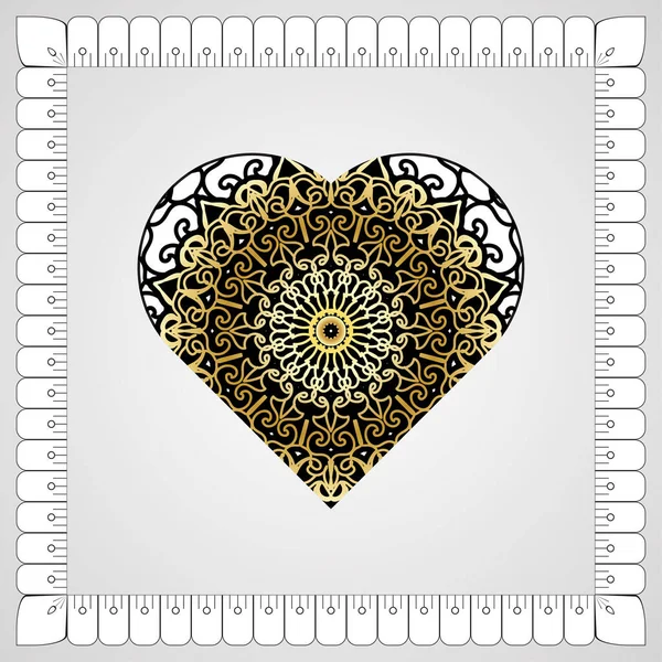 Kına mandala dövmesi dekorasyonu için çiçekli dairesel desen.